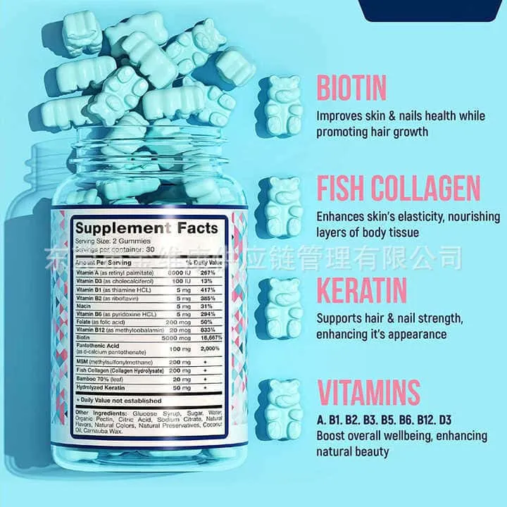 Private Label Collagen Supplements, Biotin Collagen Gummy Wholesale-3